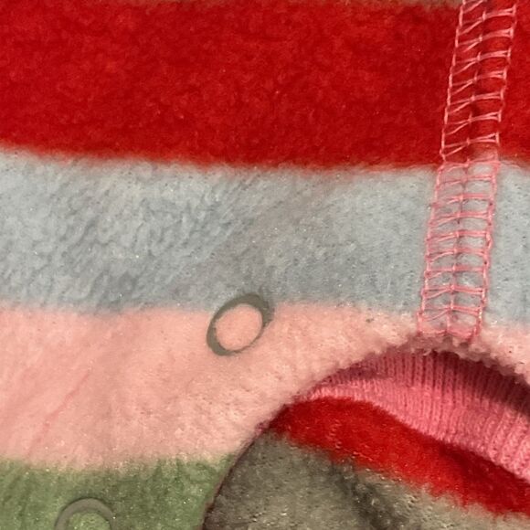 Vintage 2004 Baby Gap Fleece Striped Overalls – Up to 3 Months - Picture 3 of 9